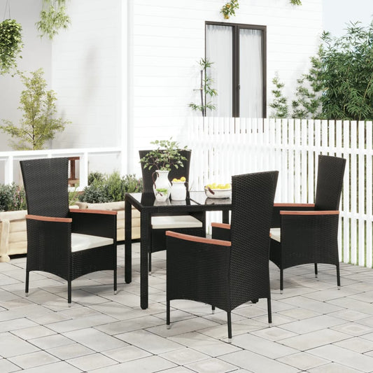 Gartenstühle Mit Kissen 4 Stk. Poly Rattan