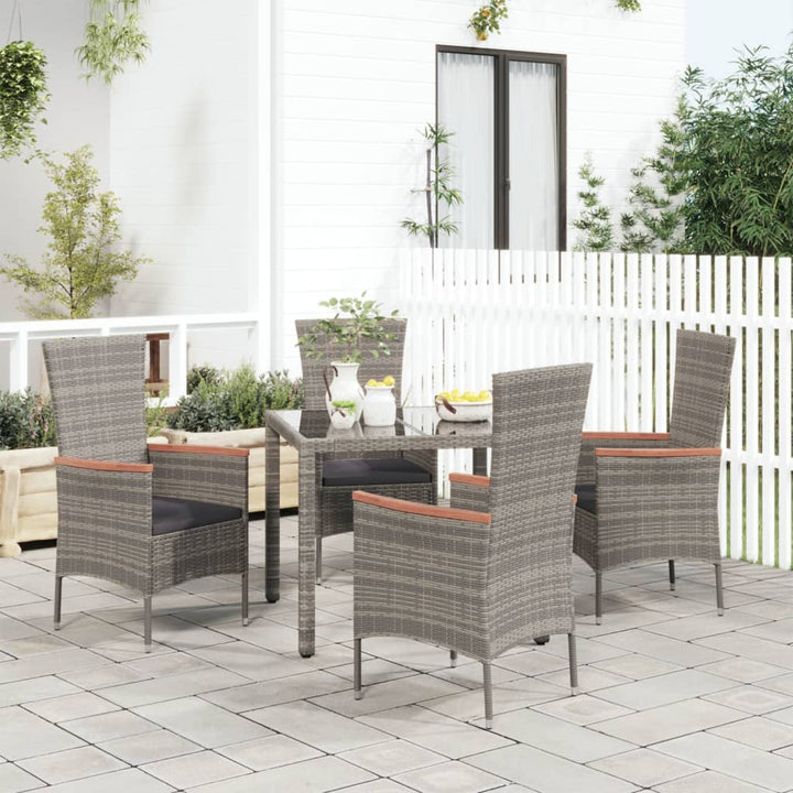 Gartenstühle Mit Kissen 4 Stk. Poly Rattan