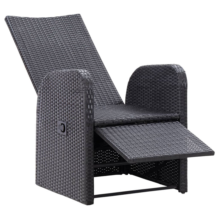 Gartensessel Mit Kissen 2 Stk. Verstellbar Poly Rattan