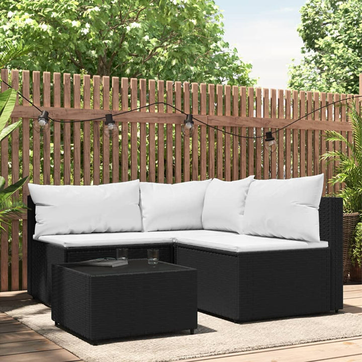 Garten- Mit Kissen Poly Rattan