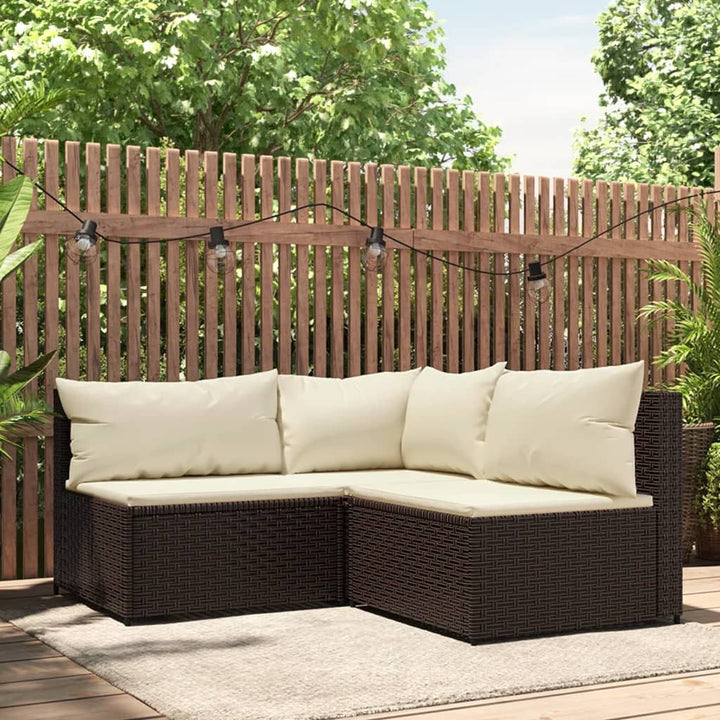 Garten- Mit Kissen Poly Rattan