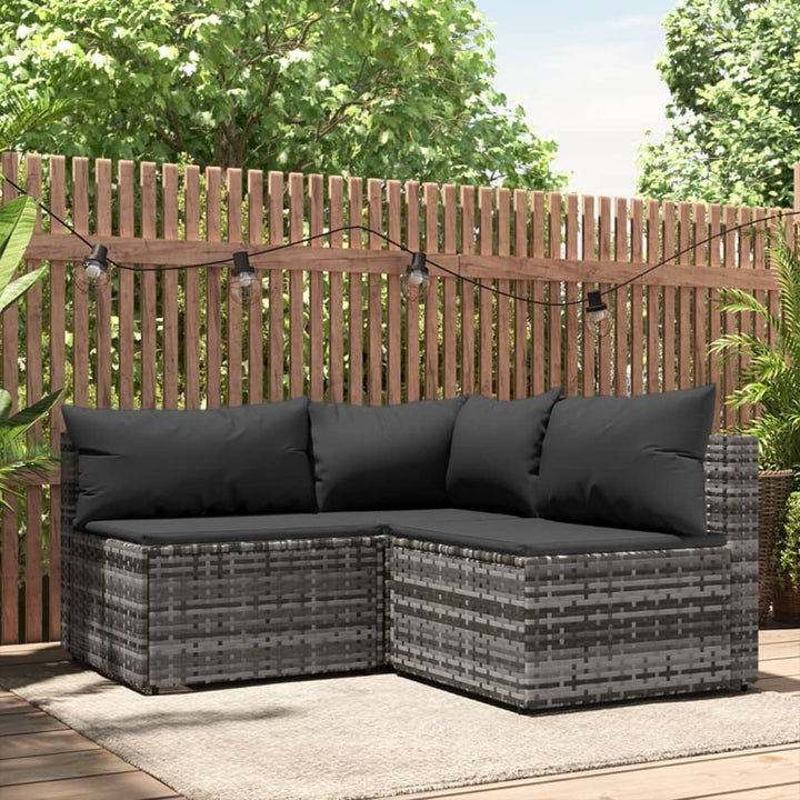 Garten- Mit Kissen Poly Rattan