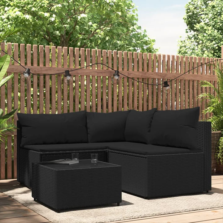 Garten- Mit Kissen Poly Rattan