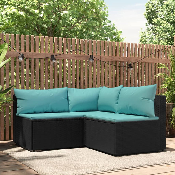 Garten- Mit Kissen Poly Rattan