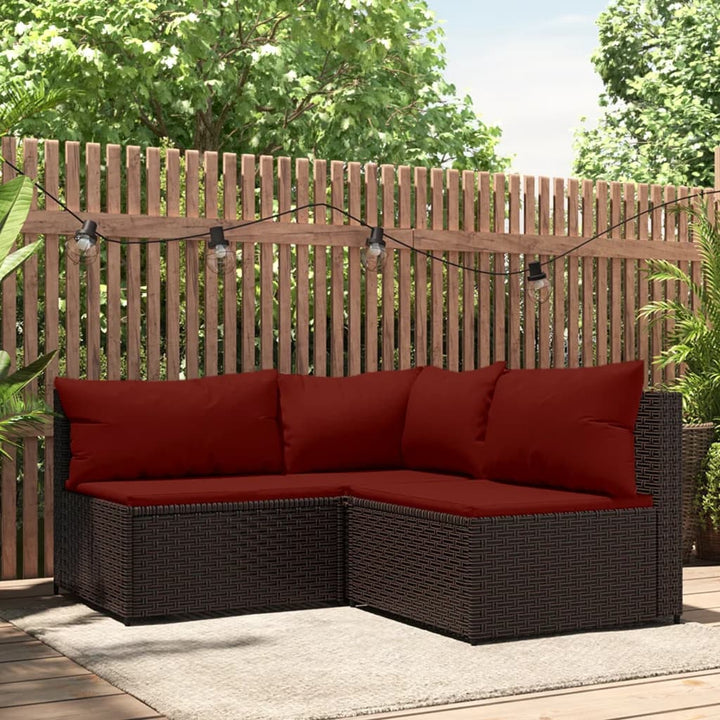 Garten- Mit Kissen Poly Rattan