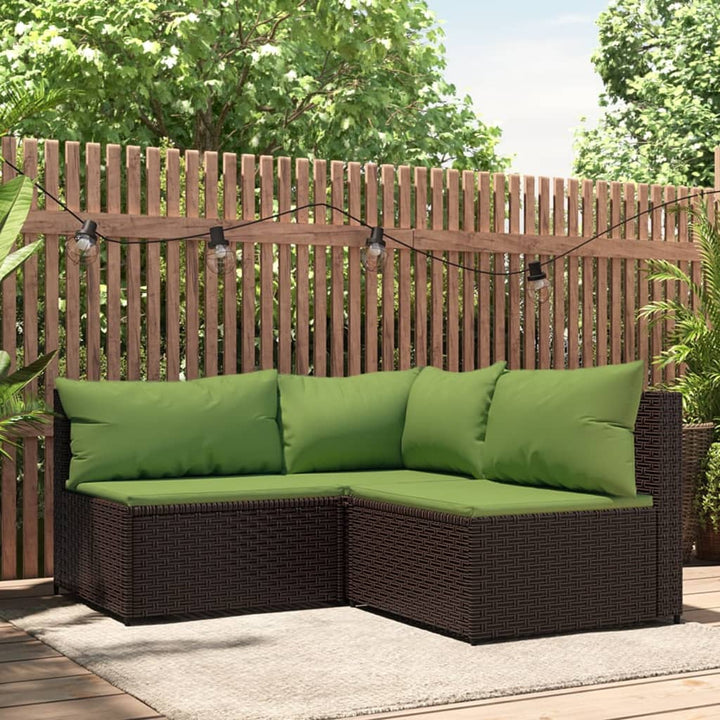 Garten- Mit Kissen Poly Rattan