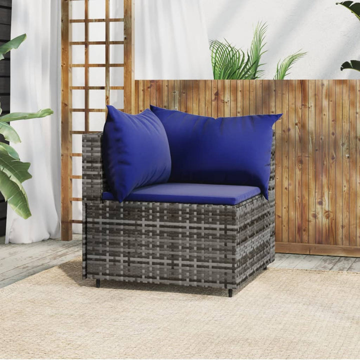 Garten- Mit Kissen Poly Rattan