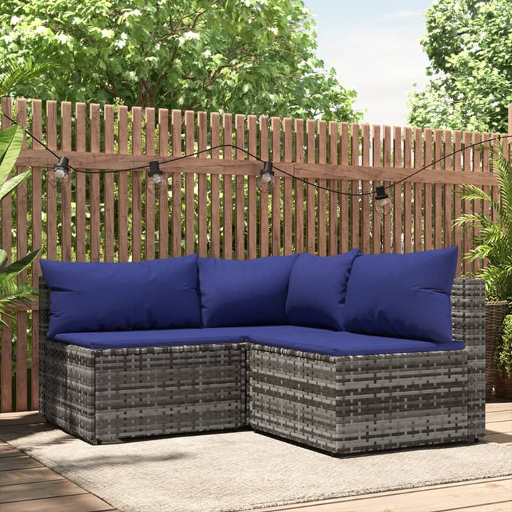 Garten- Mit Kissen Poly Rattan