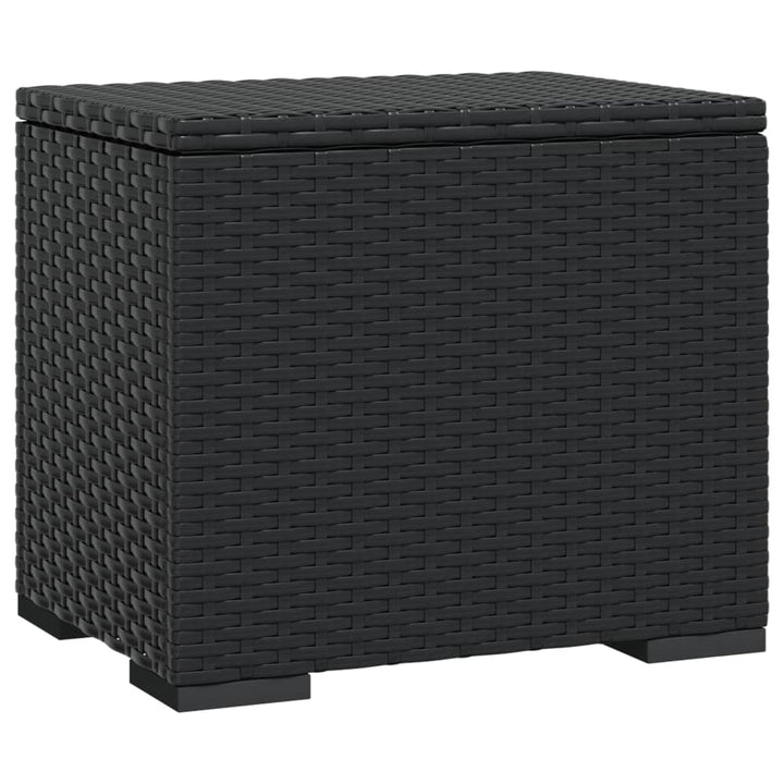 Hocker Mit Kissen 40X30X40 Cm Poly Rattan