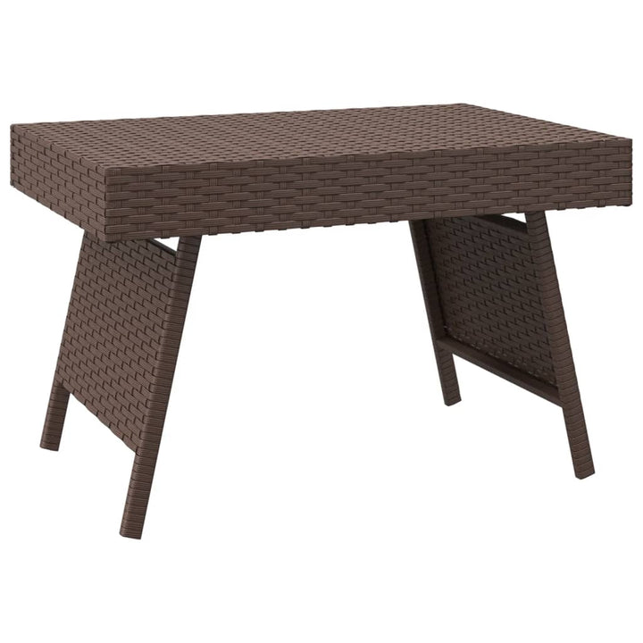 Beistelltisch Klappbar 60X40X38 Cm Poly Rattan