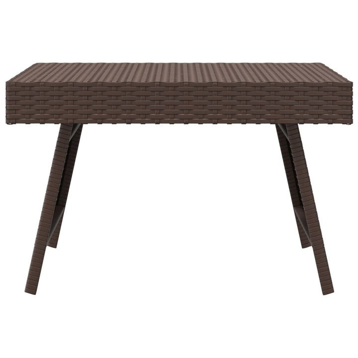 Beistelltisch Klappbar 60X40X38 Cm Poly Rattan