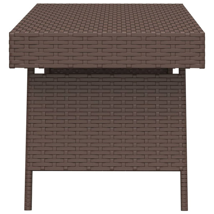 Beistelltisch Klappbar 60X40X38 Cm Poly Rattan