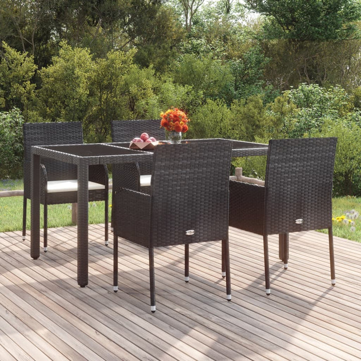 Gartenstühle Mit Kissen 2 Stk. Poly Rattan