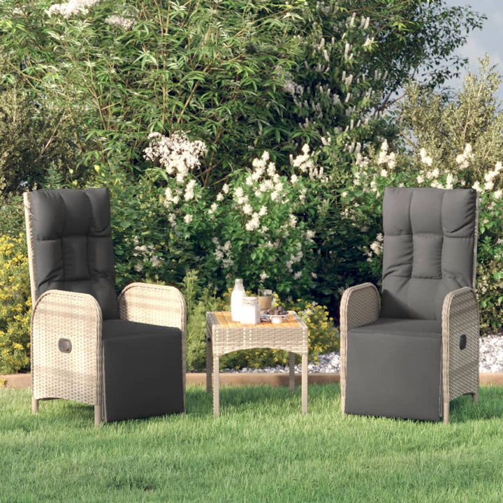 Garten-Relaxsessel Mit Kissen 2 Stk. Poly Rattan