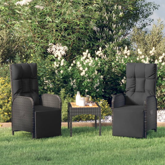 Garten-Relaxsessel Mit Kissen 2 Stk. Poly Rattan