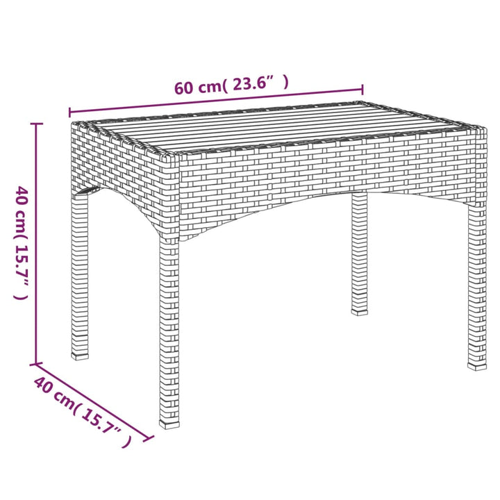 Garten-Relaxstühle 2 Stk. Mit Tisch Poly Rattan