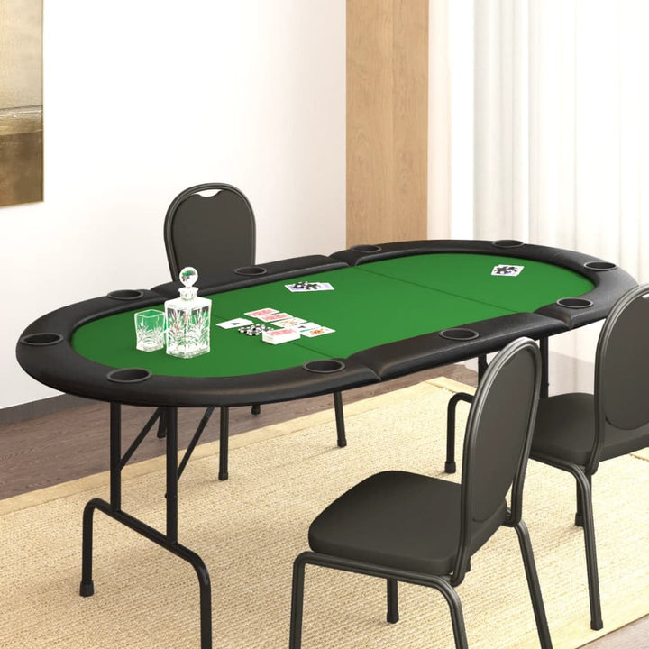 Pokertisch Klappbar 10 Spieler 207X106X76 Cm