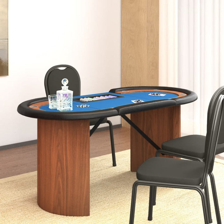 Pokertisch 10 Spieler Mit Chipablage 160X80X75 Cm