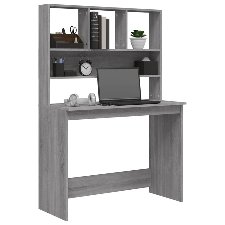 Schreibtisch Mit Regal 102X45X148 Cm Holzwerkstoff