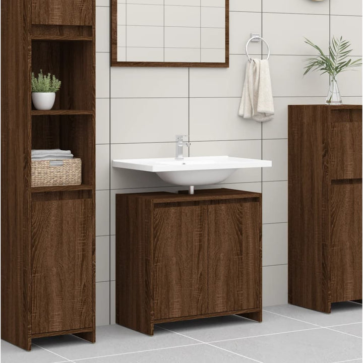 Badezimmerschrank 60X33X61 Cm Holzwerkstoff