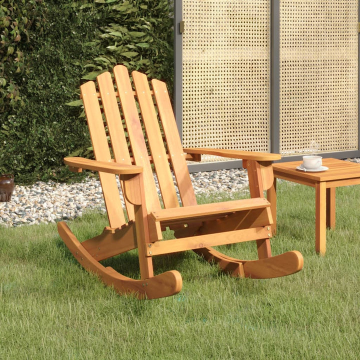 Adirondack-Schaukelstuhl Mit Kissen Massivholz Akazie