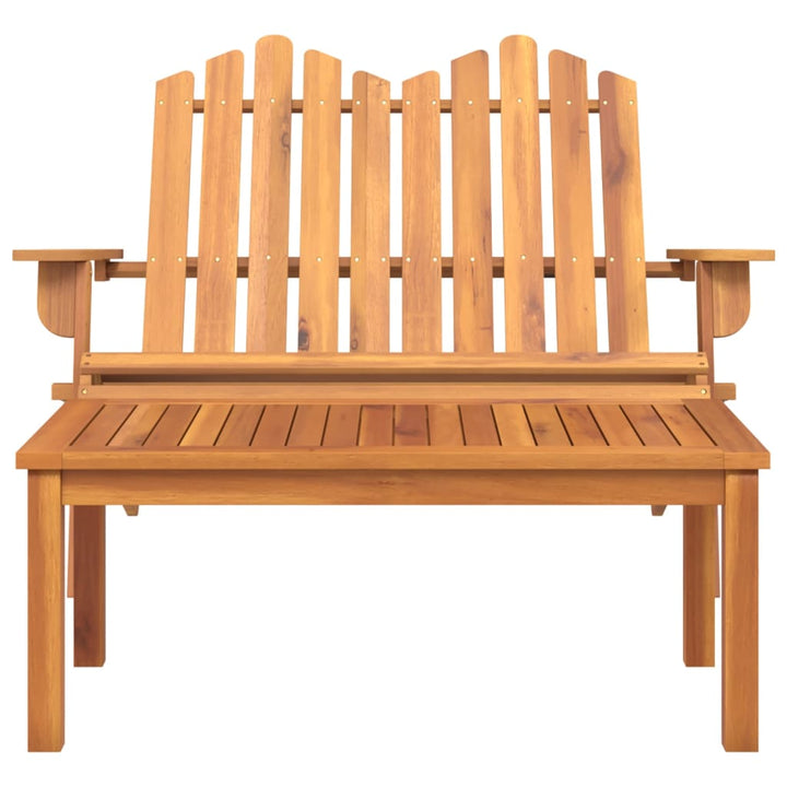 2-Tlg. Garten-Lounge-Set Adirondack Massivholz Akazie Natur