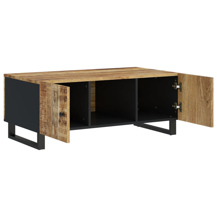 Couchtisch 100X54X40 Cm Massivholz Mango & Holzwerkstoff