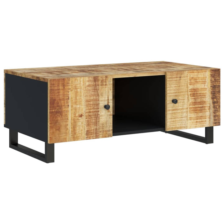 Couchtisch 100X54X40 Cm Massivholz Mango & Holzwerkstoff