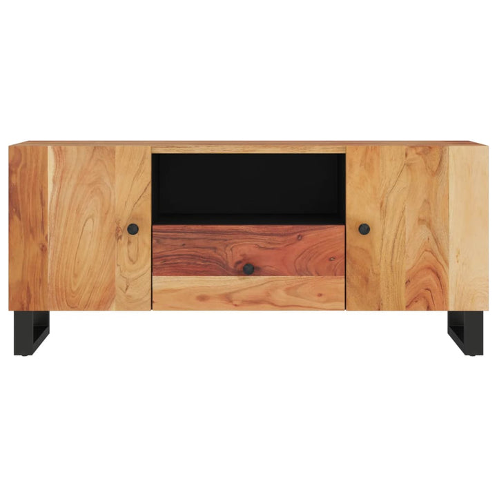 Tv-Schrank 105X33,5X46 Cm Massivholz Akazie & Holzwerkstoff