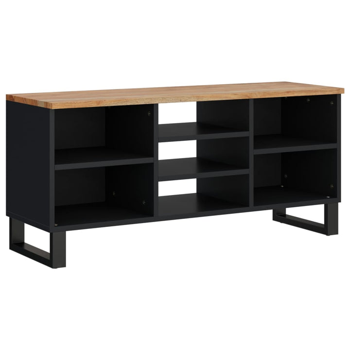 Tv-Schrank 100X33X46 Cm Massivholz Akazie & Holzwerkstoff