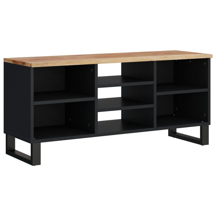 Tv-Schrank 100X33X46 Cm Massivholz Akazie & Holzwerkstoff