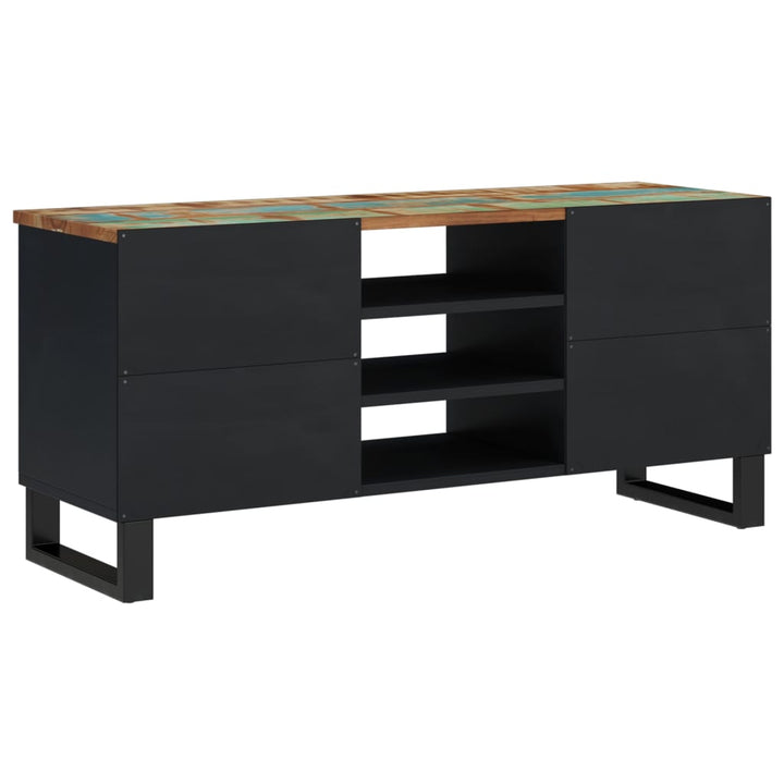 Tv-Schrank 100X33X46 Cm Altholz Massiv & Holzwerkstoff