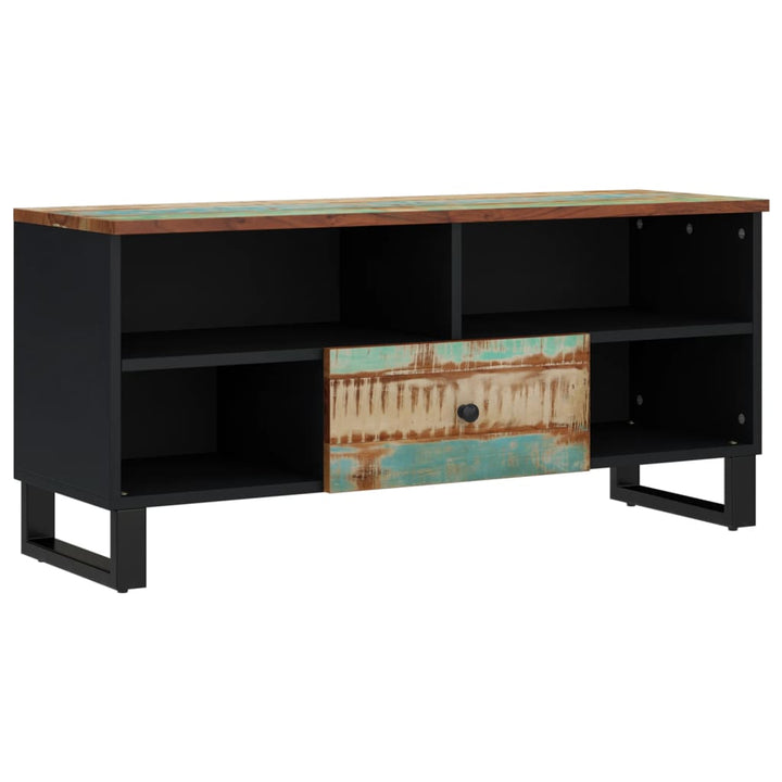 Tv-Schrank 100X33X46 Cm Altholz Massiv & Holzwerkstoff