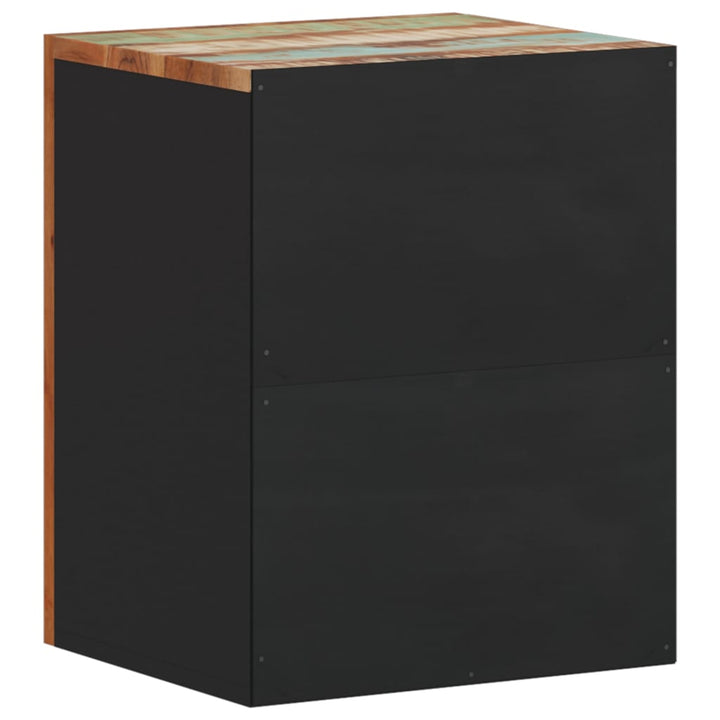 Bad-Wandschrank 38X33X48 Cm Altholz Massiv