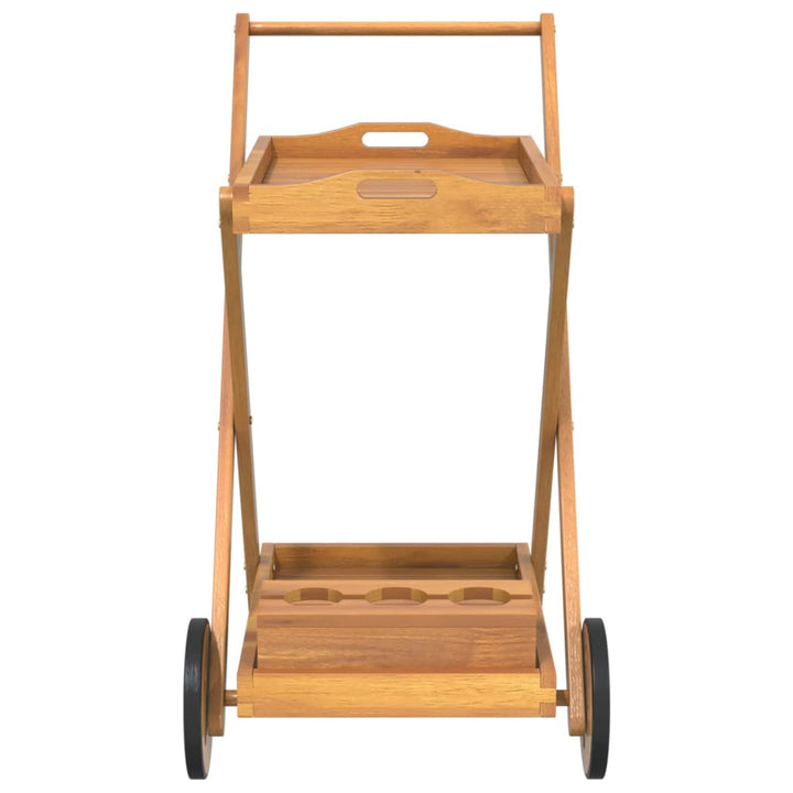 Teewagen 54X87X90 Cm Massivholz Akazie