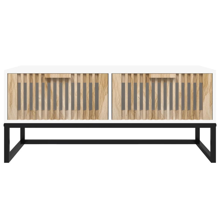 Couchtisch 80X40X35 Cm Holzwerkstoff Und Eisen