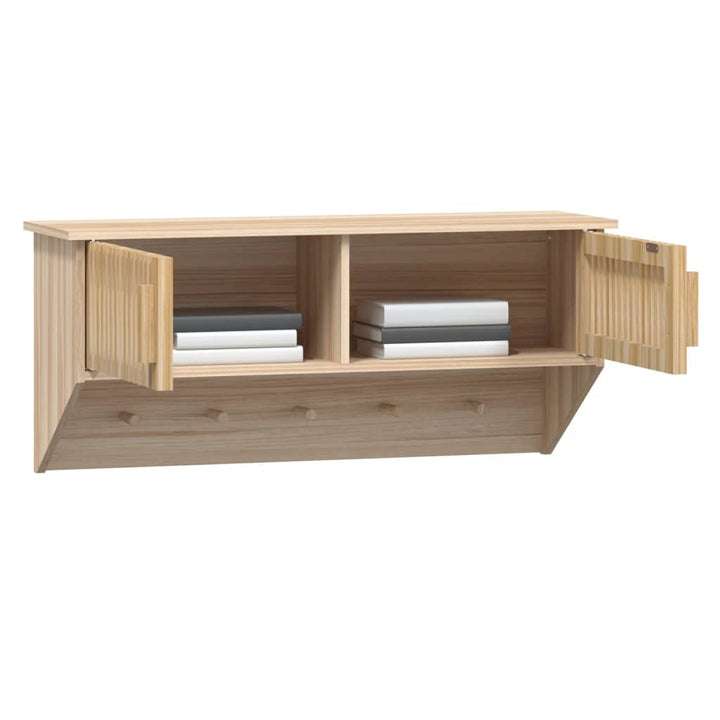 Wandgarderobe Mit Haken 80X24X35,5 Cm Holzwerkstoff