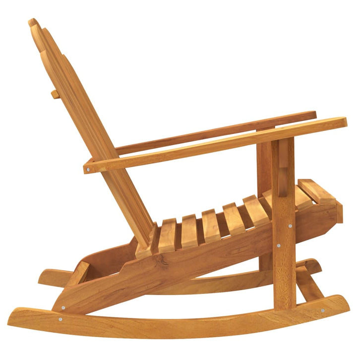 Adirondack-Schaukelstühle 2 Stk. 79X100X103 Cm Massivholz Teak