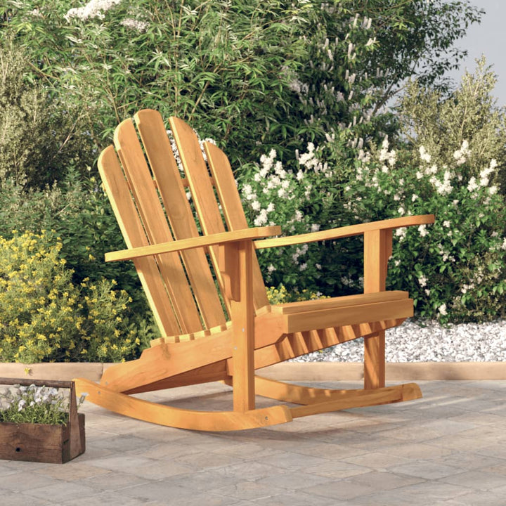 Adirondack-Schaukelstühle 2 Stk. 79X100X103 Cm Massivholz Teak