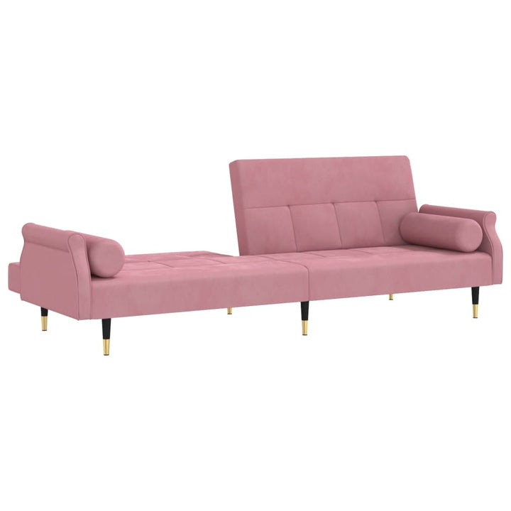 Schlafsofa Mit Kissen Samt