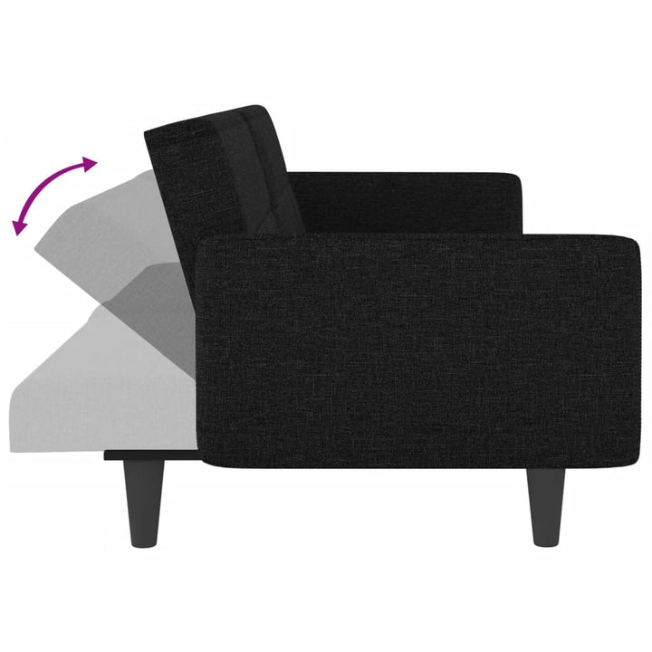 Schlafsofa Mit Getränkehaltern Stoff