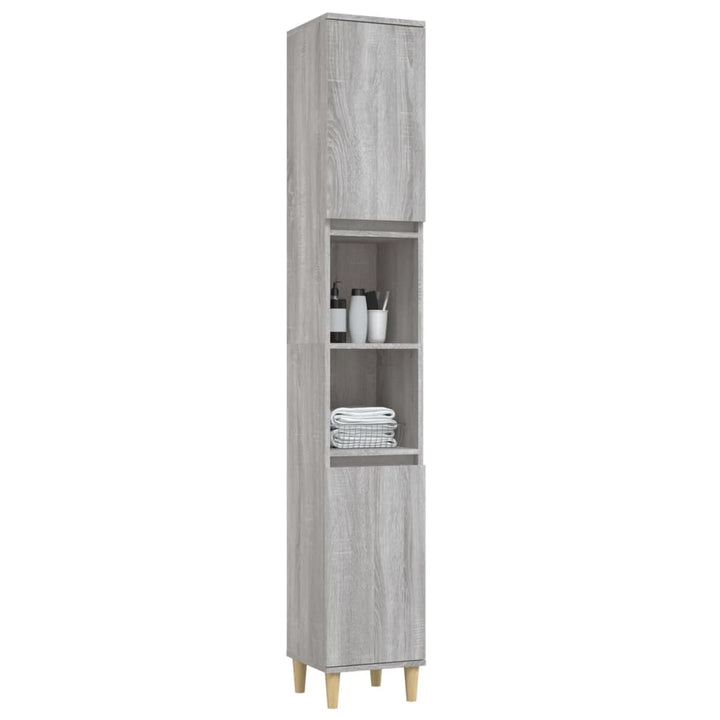 Badschrank 30X30X190 Cm Holzwerkstoff