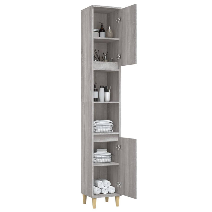 Badschrank 30X30X190 Cm Holzwerkstoff