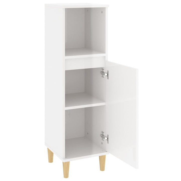 Badschrank 30X30X100 Cm Holzwerkstoff