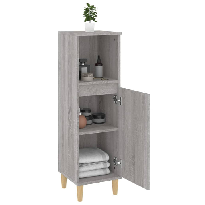 Badschrank 30X30X100 Cm Holzwerkstoff