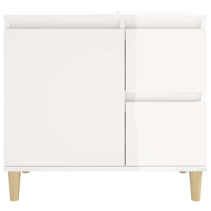 Badschrank 65X33X60 Cm Holzwerkstoff