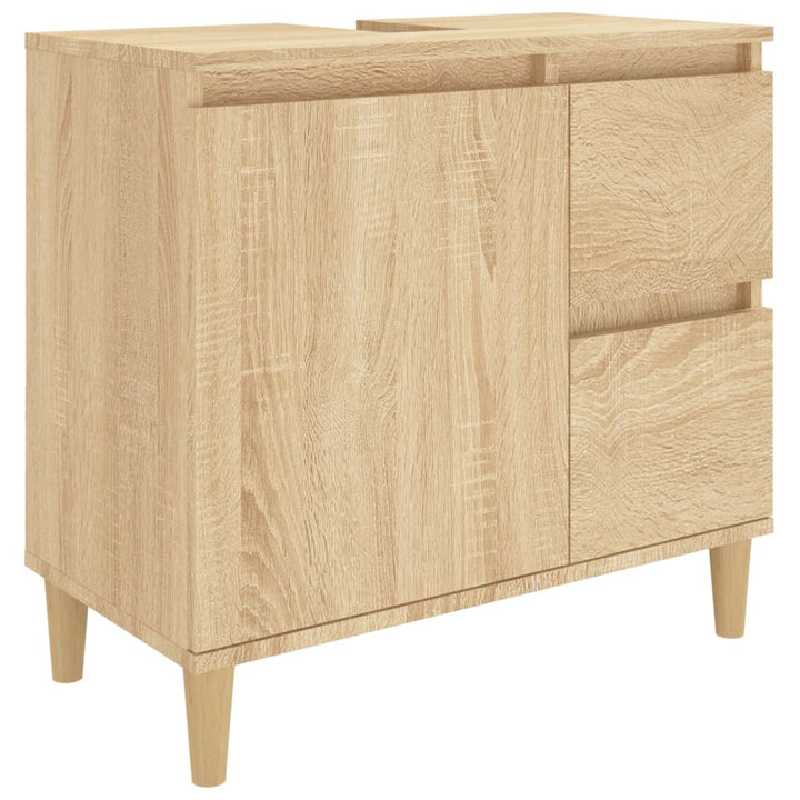 Badschrank Sonoma-Eiche 65X33X60 Cm Holzwerkstoff