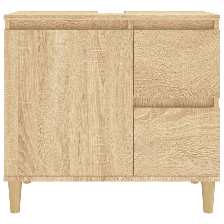 Badschrank Sonoma-Eiche 65X33X60 Cm Holzwerkstoff