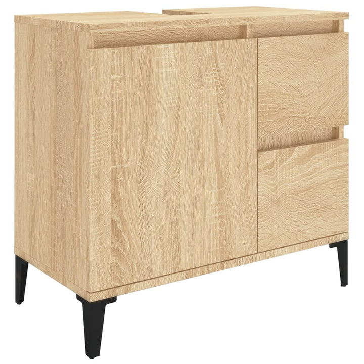 Badschrank Sonoma-Eiche 65X33X60 Cm Holzwerkstoff Sonoma Eiche