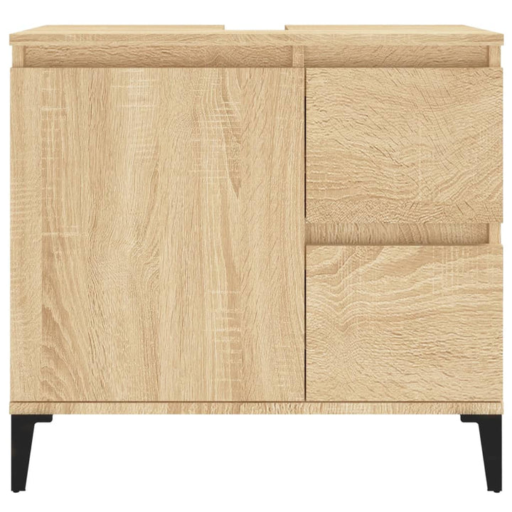 Badschrank Sonoma-Eiche 65X33X60 Cm Holzwerkstoff Sonoma Eiche